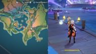 Kachina's location on Tete Isle (Image via HoYoverse)